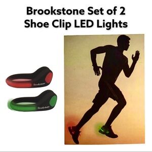 NWT Brookstone Set of 2 Shoe Clip LED Lights
